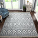 Genaine Geometric Diamond Indoor Area Rug Or Runner Rug - Nightfall Blue