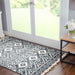 Genaine Geometric Diamond Indoor Area Rug Or Runner Rug - Nightfall Blue