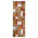 Clifton Modern Geometric Patchwork Area Rug or Runner Rug - Ginger