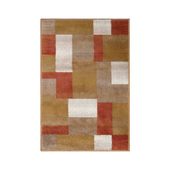 Clifton Modern Geometric Patchwork Area Rug  or Runner Rug