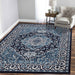 Glendale Traditional Oriental Floral Medallion Indoor Area Rug - Blue