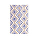 Talluah Hand-Tufted Cotton/Wool Textured Geometric Farmhouse Area Rug - Gold/Navy Blue