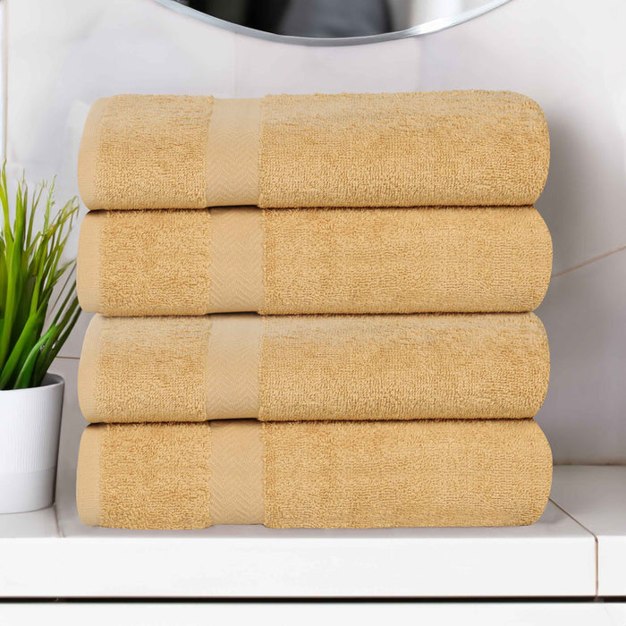 Franklin Cotton Eco Friendly 4 Piece Bath Towel Set