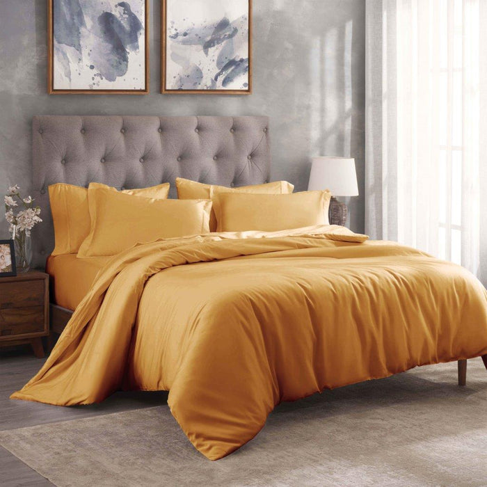 Egyptian Cotton 300 Thread Count Solid Duvet Cover Set