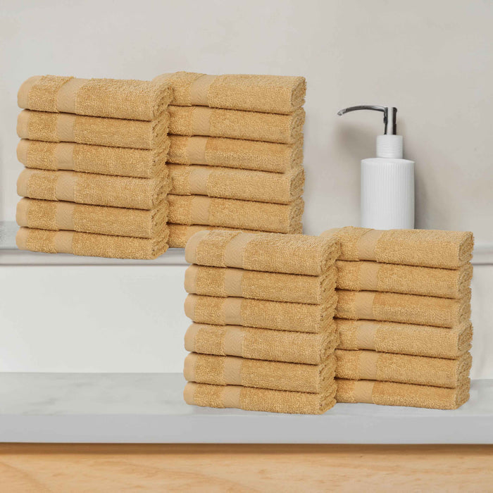 Franklin Cotton Eco Friendly 24 Piece Face Towel Set