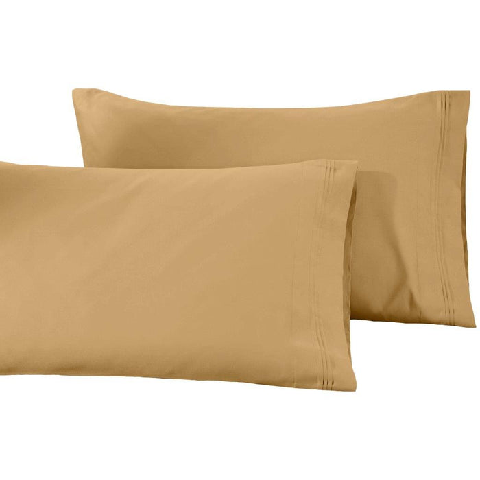 1500 Thread Count Egyptian Cotton Solid  2 Piece Pillowcase Set