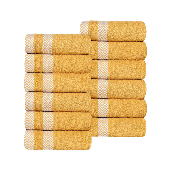 Hays Cotton Medium Weight Face Towel Washcloth Set of 12