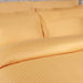 Egyptian Cotton 300 Thread Count Striped Duvet Cover Set - Gold