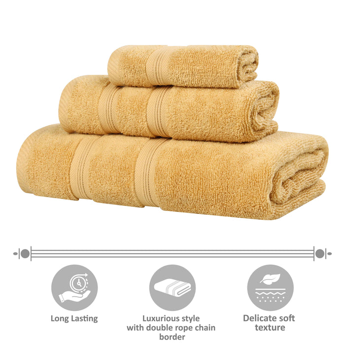 Smart Dry Zero Twist Cotton Solid Washcloth Face Towels, Set of 12