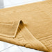 Cotton 2 Piece Greek Key Border Super Absorbent Bath Mat Set - Gold