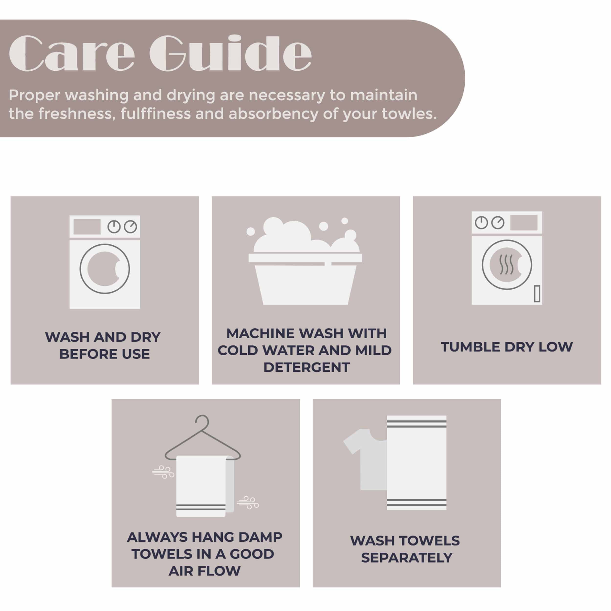 Zero Twist Cotton Ribbed Geometric Border Plush 9 Piece Towel Set - Blue Nile Mills