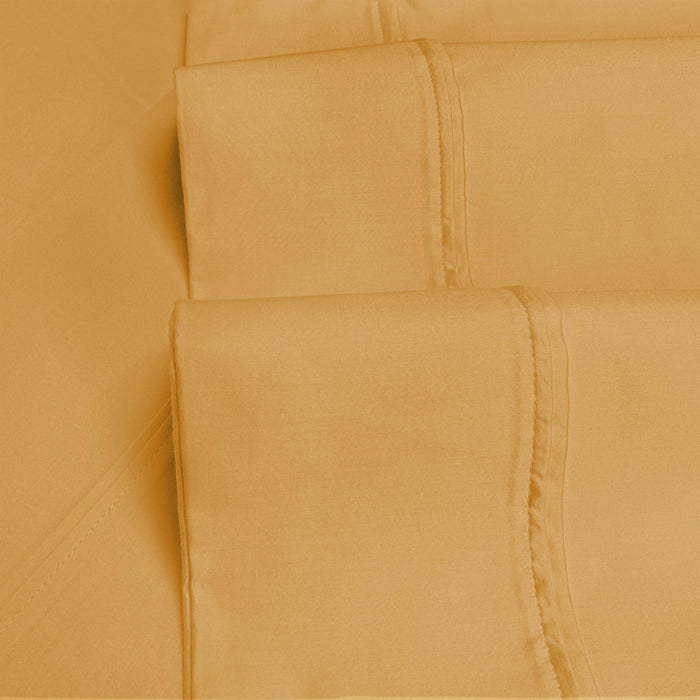 1200 Thread Count Egyptian Cotton Deep Pocket Bed Sheet Set - Gold