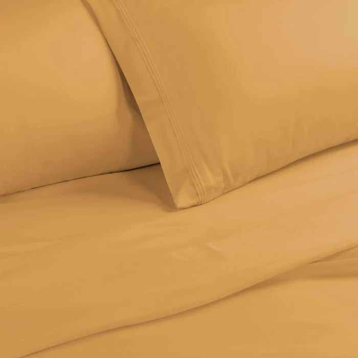 1500 Thread Count Egyptian Cotton Deep Pocket Bed Sheet Set - Gold