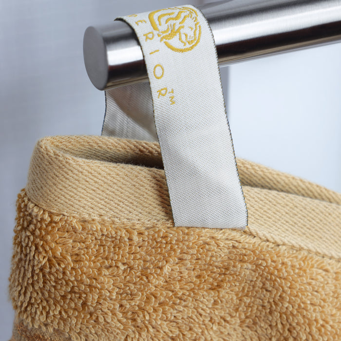 Egyptian Cotton Highly Absorbent Solid 9-Piece Ultra Soft Towel Set - Gold