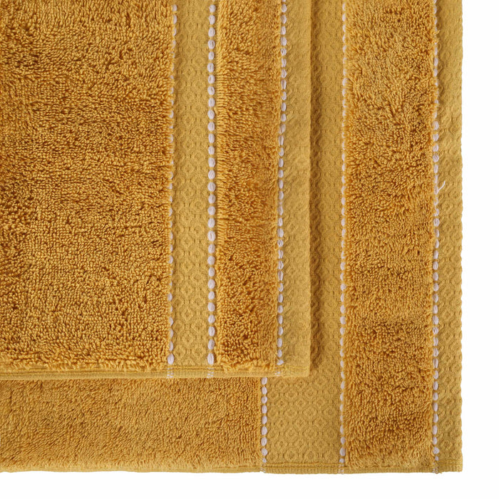 Niles Egypt Produced Giza Cotton Dobby Ultra-Plush 3 Piece Towel Set - Gold