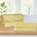 Soho Ribbed Textured Cotton Ultra-Absorbent Bath Sheet / Bath Towel Set - Golden Mist