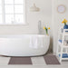 Cotton Eco Friendly 2 Piece Absorbent Bath Mat Set - Graphite