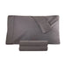 300 Thread Count Cotton Percale Solid Pillowcase Set - Gray