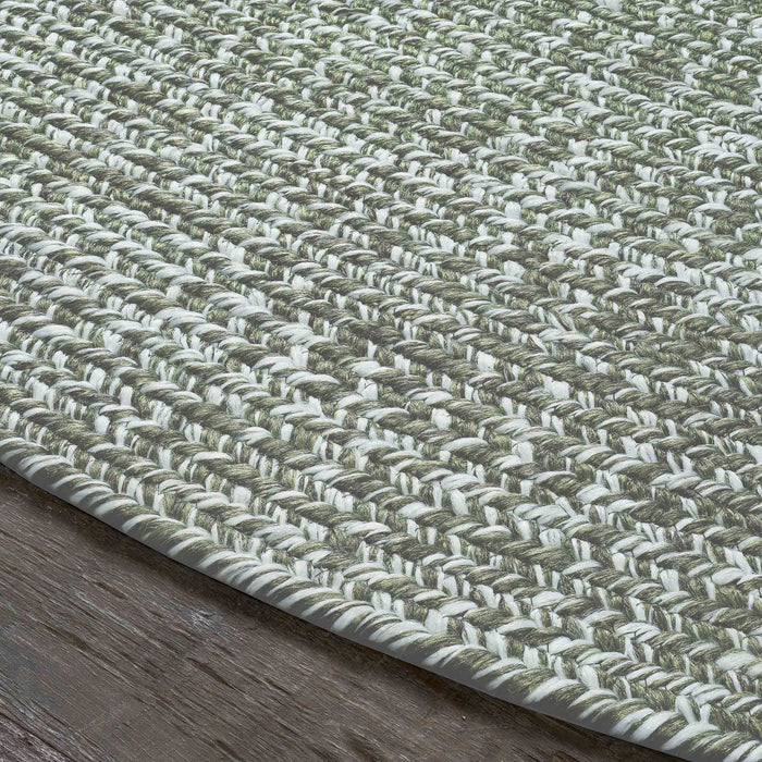 Reversible Braided Area Rug Two Tone Indoor Outdoor Rugs