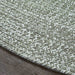 Reversible Braided Area Rug Two Tone Indoor Outdoor Rugs - Green