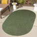 Classic Braided Area Rug Indoor Outdoor Rugs Oval - Green