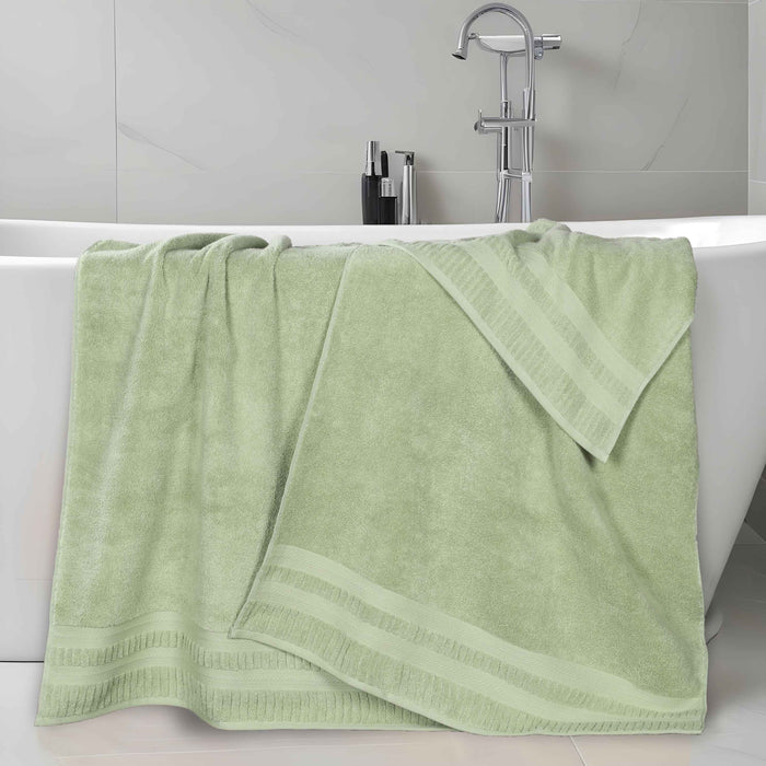 Venice Zero Twist Cotton Medium Weight Absorbent Bath Sheets, Set of 2