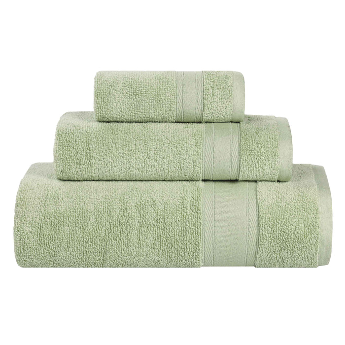 Belmont Zero Twist Cotton Medium Weight Absorbent 3 Piece Towel Set