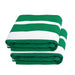 Cabana Striped Cotton Standard Size Towel / Chaise Lounge Chair Cover - Green