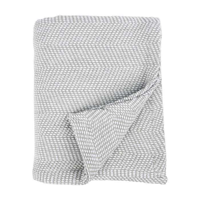 Maya Chenille Herringbone Medium Weight Cotton Blanket