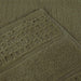 Zero Twist Cotton Waffle Honeycomb Plush Absorbent 6 Piece Towel Set - Forrest Green