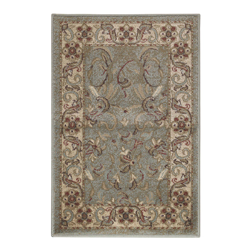 Heritage Traditional Floral Scroll Indoor Area Rug Or Runner Rug - Green