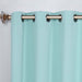 Solid Machine Washable Room Darkening Blackout Curtains, Set of 2 - Blue Nile Mills