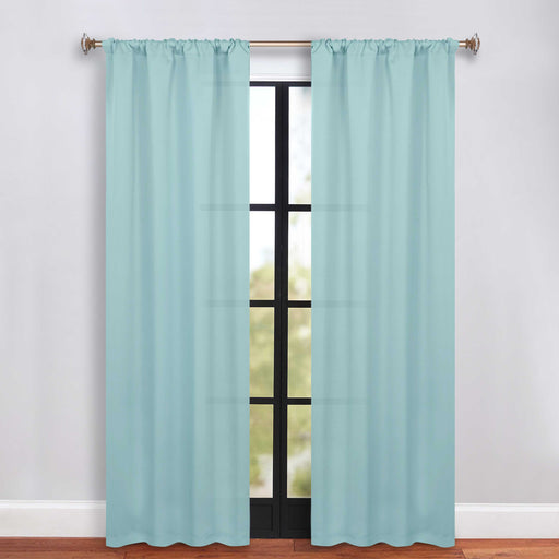 Solid Machine Washable Room Darkening Blackout Curtains, Set of 2 - GreenLily