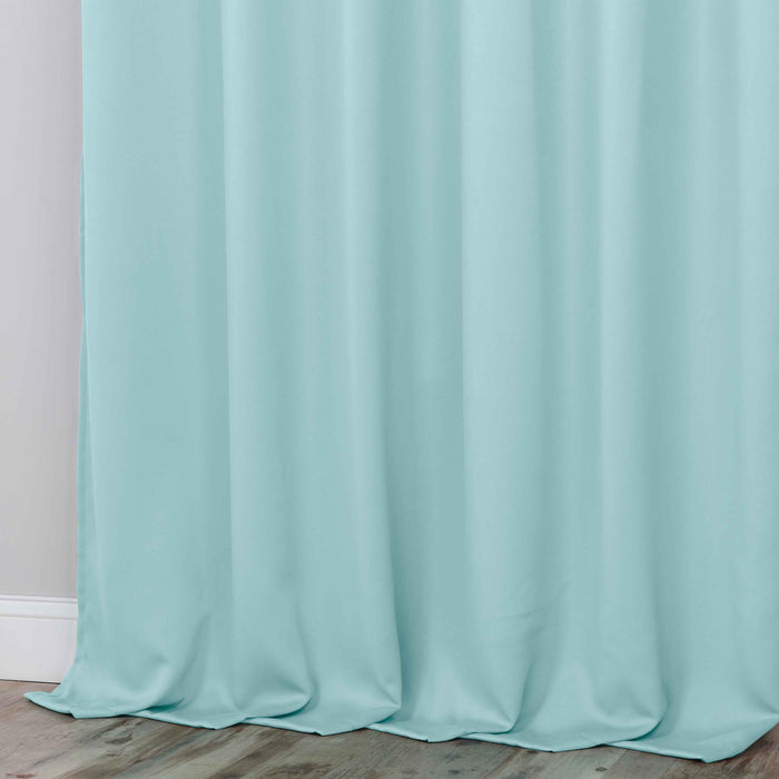 Solid Machine Washable Room Darkening Blackout Curtains, Set of 2 - GreenLily