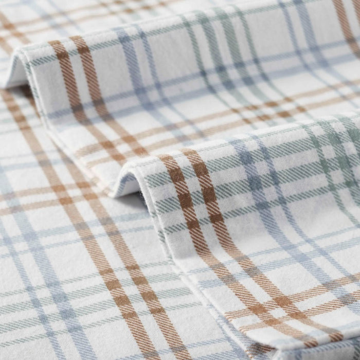 Plaid Flannel Cotton Classic Farmhouse Pillowcases, Set of 2