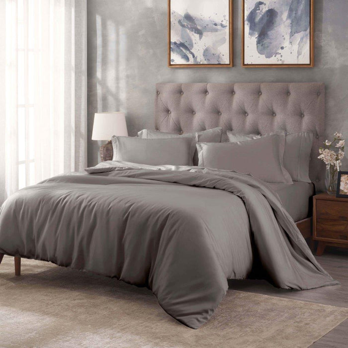 Egyptian Cotton 400 Thread Count Solid Duvet Cover Set