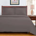Egyptian Cotton 700 Thread Count Solid Duvet Cover and Pillow Sham Set - Gray