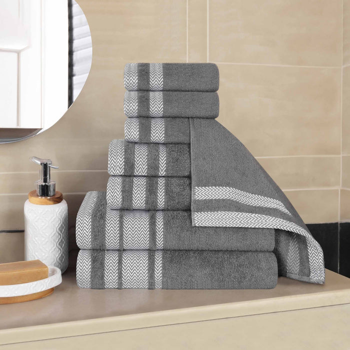 Hays Cotton Medium Weight 8 Piece Bathroom Towel Set