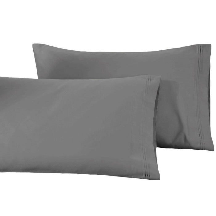 1500 Thread Count Egyptian Cotton Solid  2 Piece Pillowcase Set