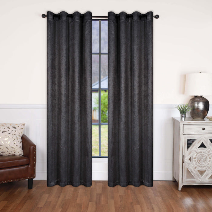 Waverly Modern Washable Room Darkening Blackout Curtain Panel Set