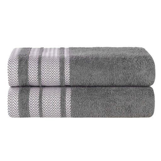 Hays Cotton Soft Medium Weight Bath Sheet Set of 2 - Grey