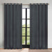 Solid Machine Washable Room Darkening Blackout Curtains, Set of 2 - Gray