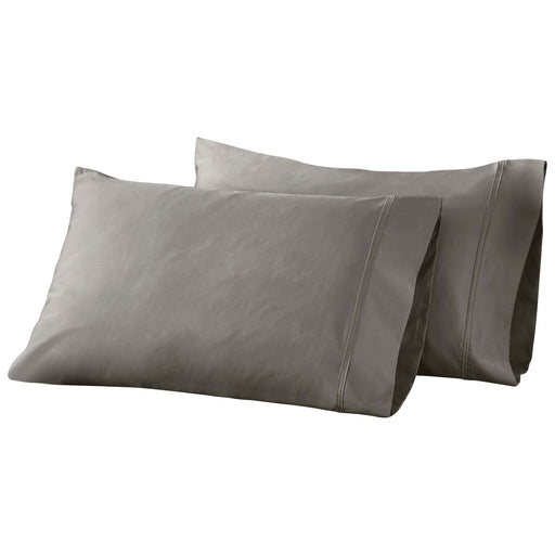 Egyptian Cotton 850 Thread Count Solid Pillowcases, Set of 2 - Gray