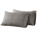 Egyptian Cotton 850 Thread Count Solid Pillowcases, Set of 2 - Gray