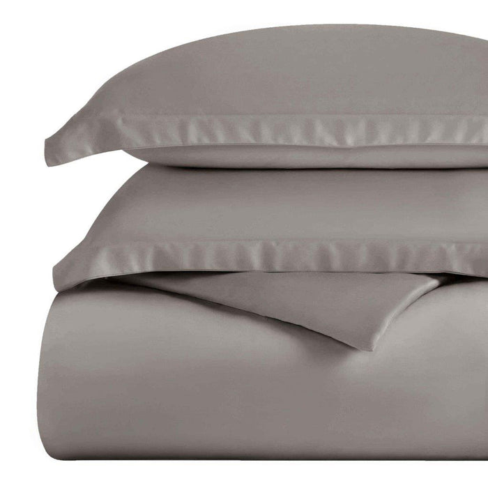 Egyptian Cotton 300 Thread Count Solid Duvet Cover Set