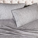 600 Thread Count Cotton Blend Italian Paisley Deep Pocket Sheet Set -Gray