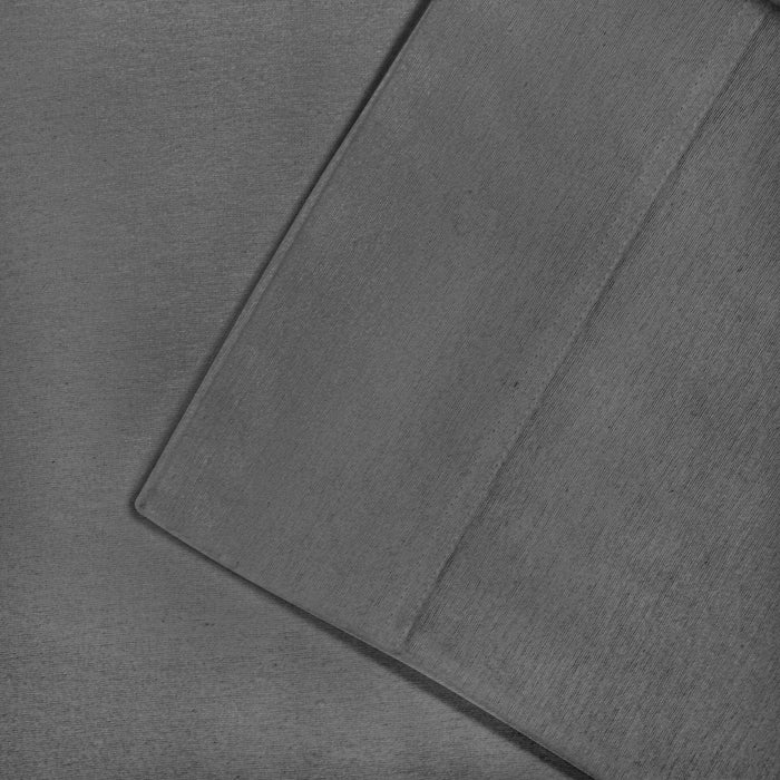 Cotton Flannel Solid Deep Pocket Sheet Set - Gray
