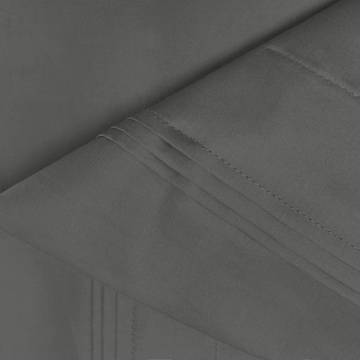 650 Thread Count Egyptian Cotton Solid Pillowcase Set - Gray