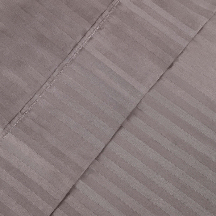 400 Thread Count Stripe Egyptian Cotton Pillowcases Set of 2 - Gray