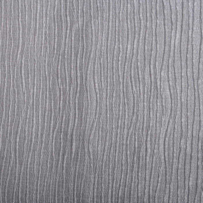 Metallic Cascade Jacquard Solid Textured Curtain Set - Gray
